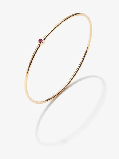 Verse-Fine-Jewellery-Birthday-Bangle-18-Karat-Solid-Gold-Ruby- Birthstone-July