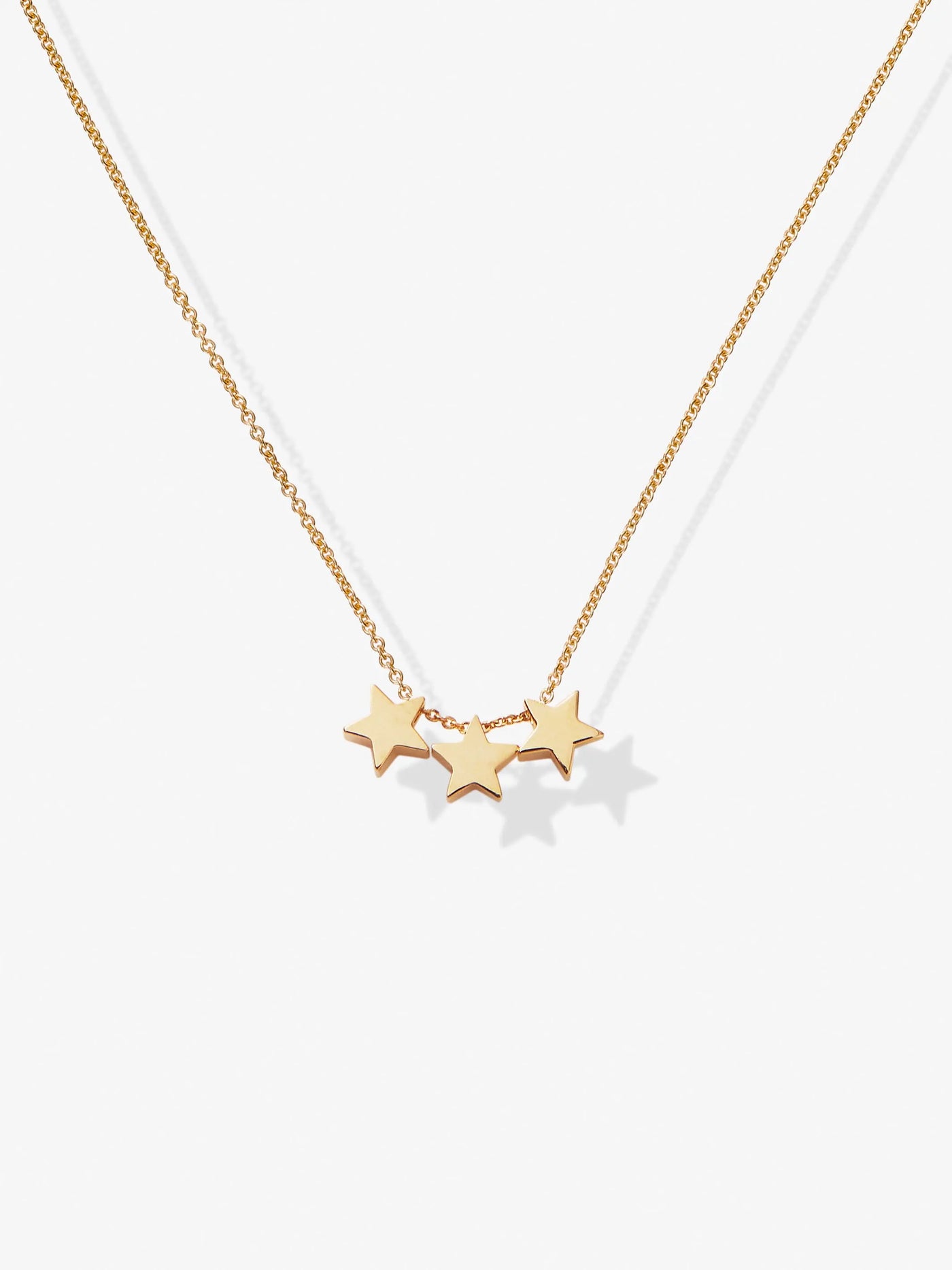 Three Stars 18-Karat Gold Necklace versejewellery.com