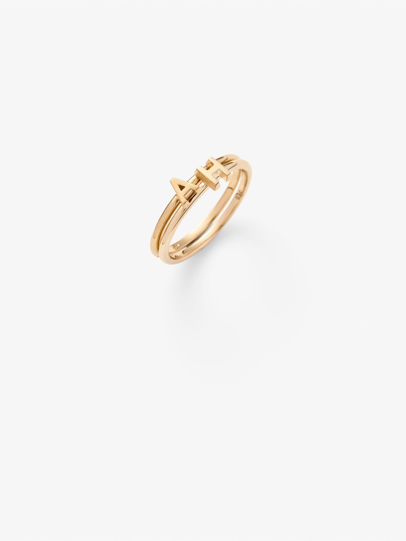 One Stackable Letter Ring versefinejewellery.com