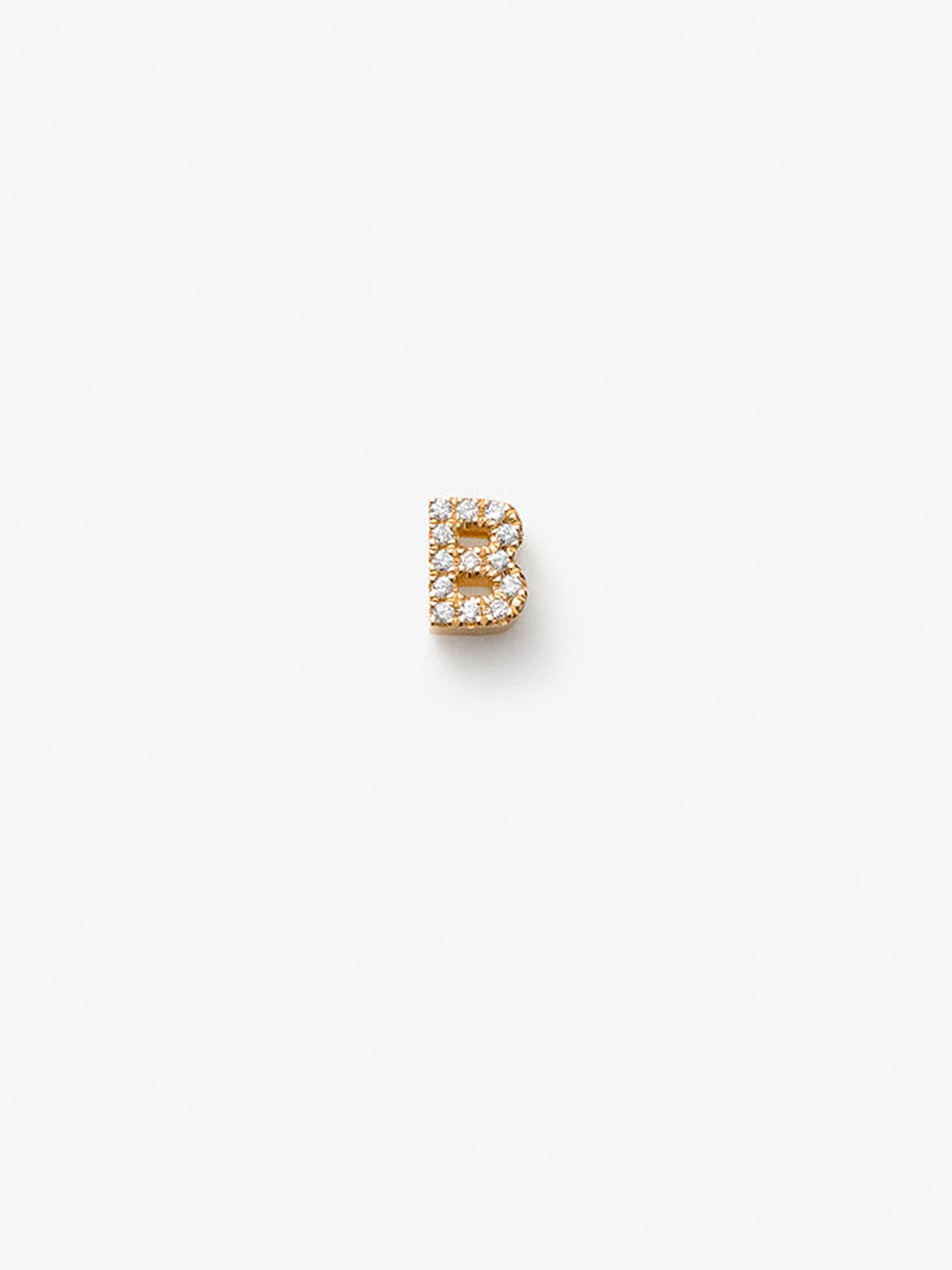 Letter B in Diamonds and 18k Gold