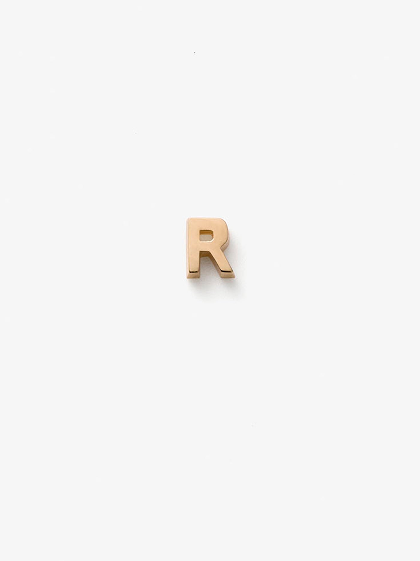 Letter R in 18k Gold