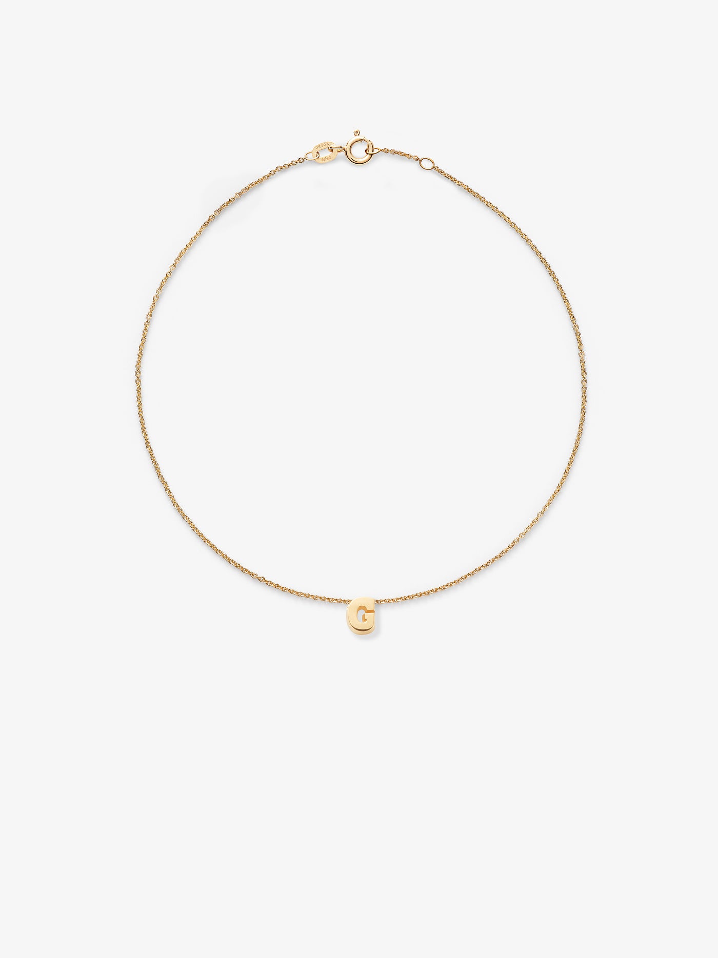 Letter G Bracelet in 18k Gold