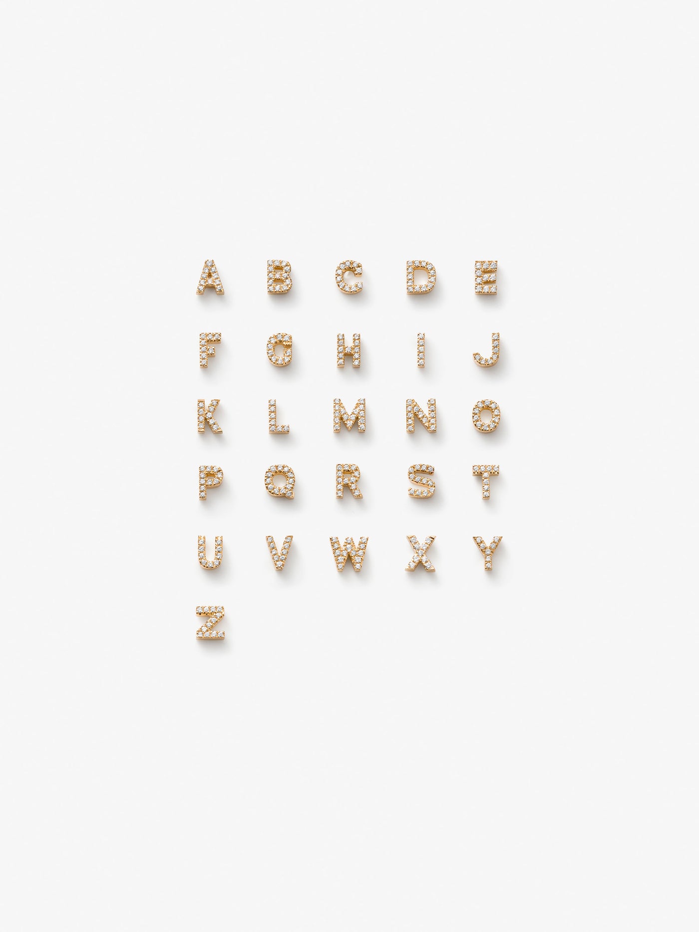 Verse Fine Jewellery A-Z Letters from the Alphabet 