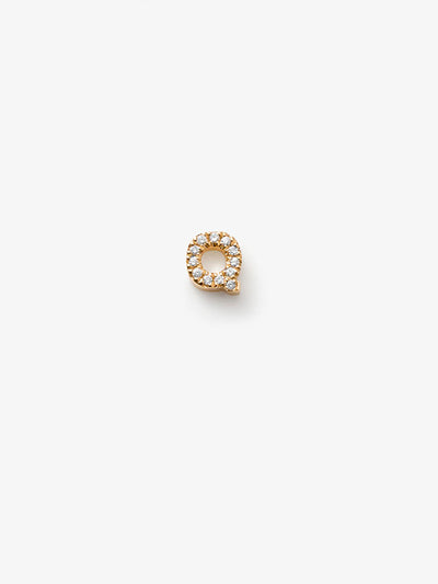 Verse Fine Jewellery Addtional Letter Q Yellow Gold and Diamonds