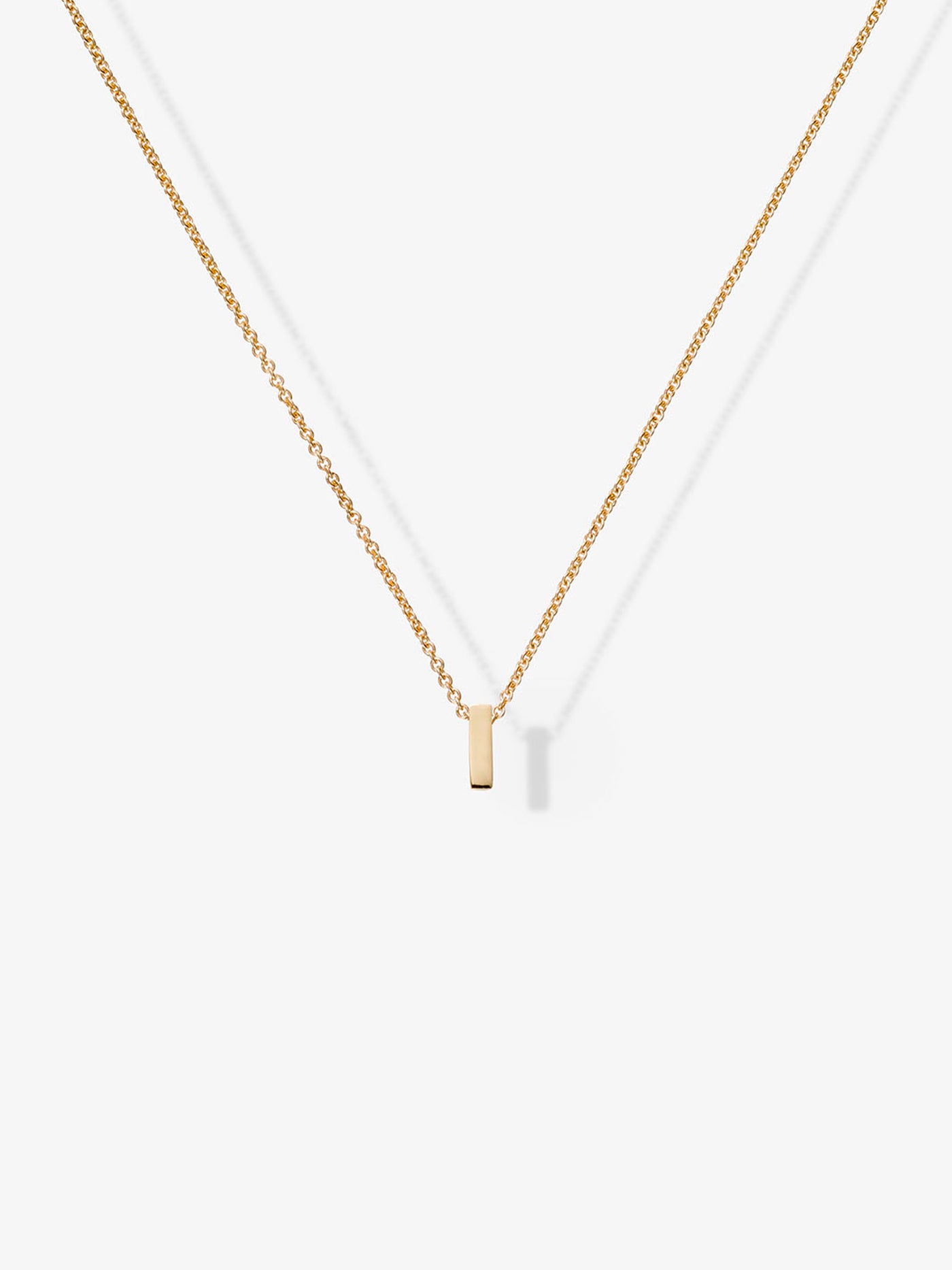 One Letter 18-Karat Gold Necklace